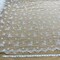 1 Yard Lace Beaded Fabric Fuchsia Polyester Net Mesh with Beads Pearls Sequins, 54 Inches Wide